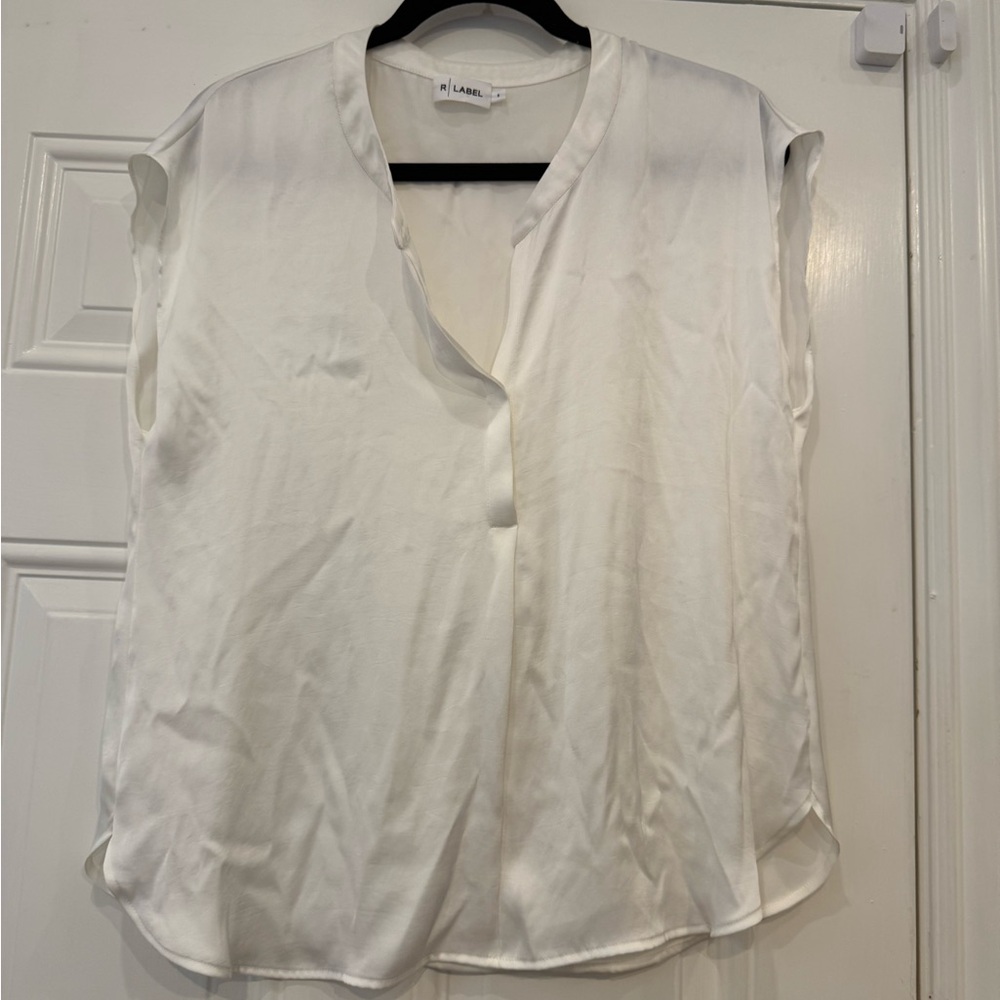 R Label The Reset Short Sleeve Satin Tunic
